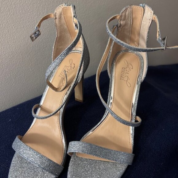 Jewel by Badgley Mischka Glitter Heels - Picture 1 of 5